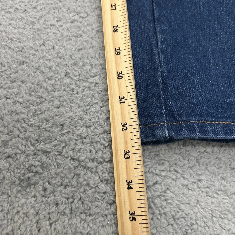 Wrangler Jeans Mens 44x32 Blue Denim 13MWZ Cowboy Cut Straight Leg Western Rodeo